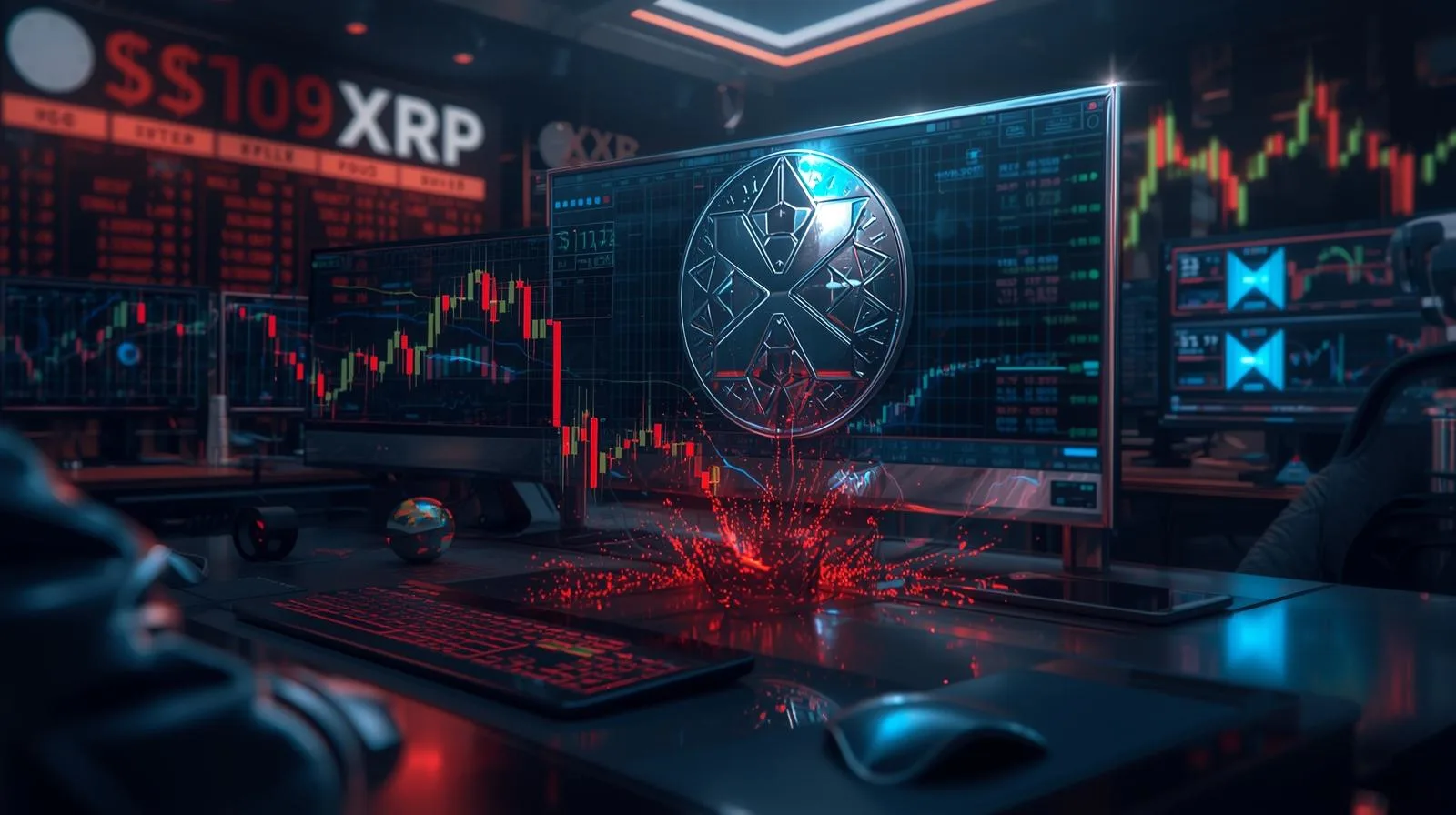 XRP price drop chart