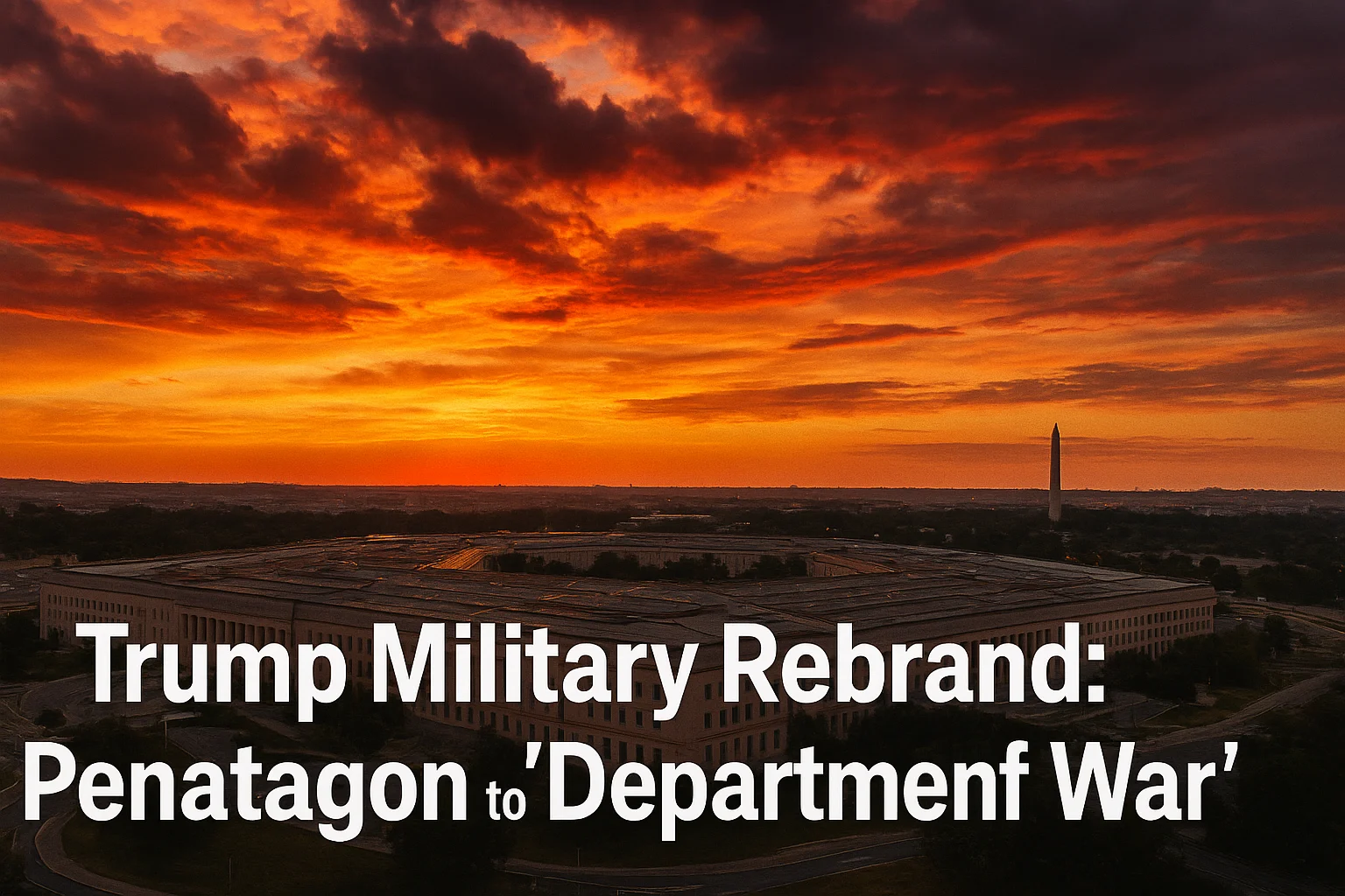 Trump Military Rebrand
