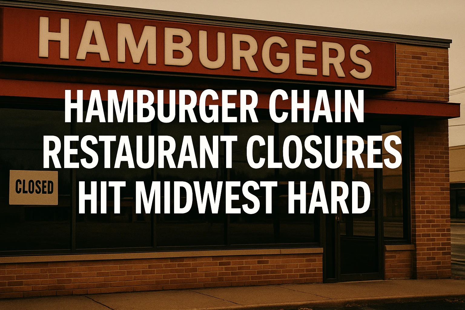 hamburger chain restaurant closures